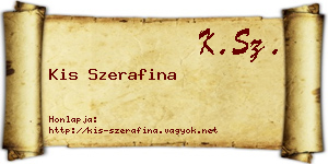Kis Szerafina névjegykártya